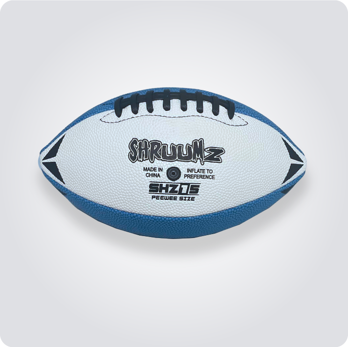 Shruumz Football - White/Light Blue – SHRUUMZ
