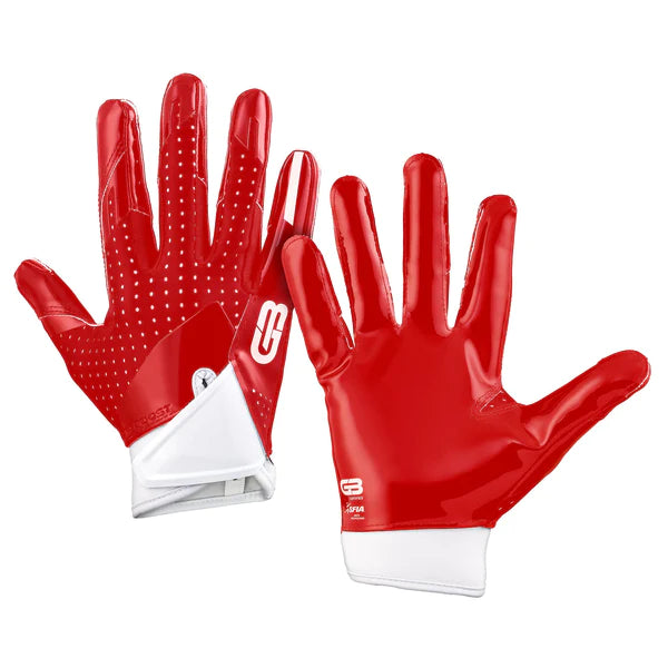 5.0 Grip Boost Red Football Gloves - Adult Sizes