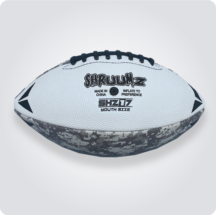 Shruumz Football - White/Gray Camo