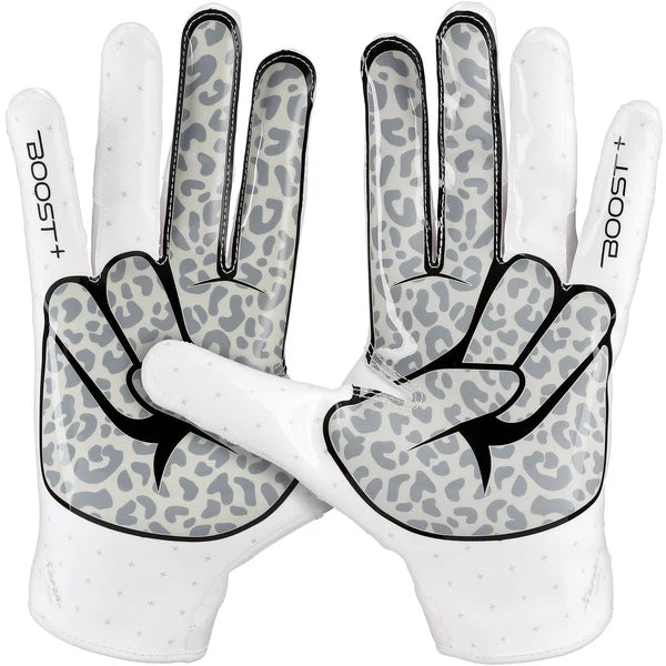 Grip Boost Peace Stealth 6.0 Boost Plus Football Gloves - White