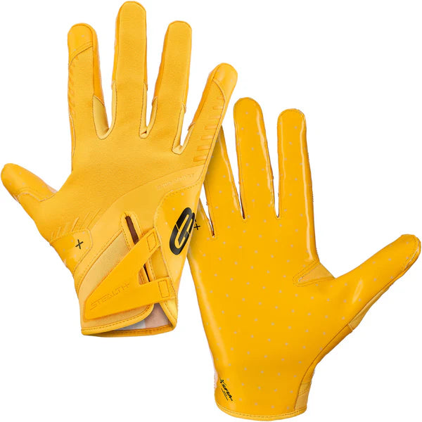 Grip Boost Stealth 6.0 Boost Plus Football Gloves - Solid Yellow Grip Boost Stealth 6.0 Boost Plus Football Gloves - Solid Yellow
