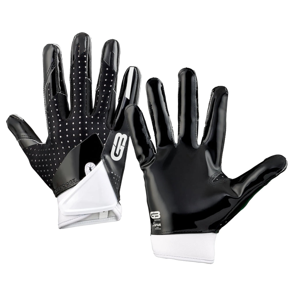 5.0 Grip Boost Black Football Gloves - Adult Sizes