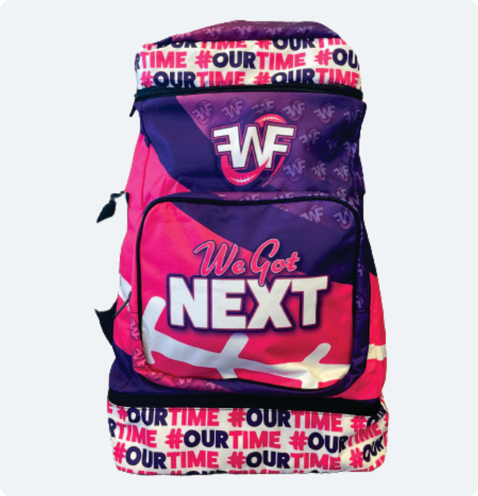 WOMEN OF FLAG FOOTBALL  - WFF - Customized Backpack with Your Name and Number