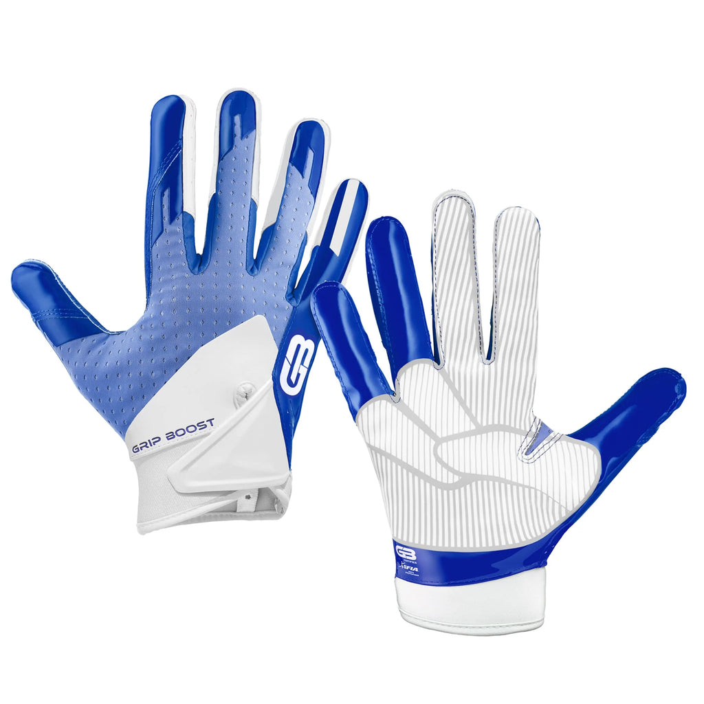5.0 Grip Boost Royal Peace Print Football Gloves - Adult Sizes