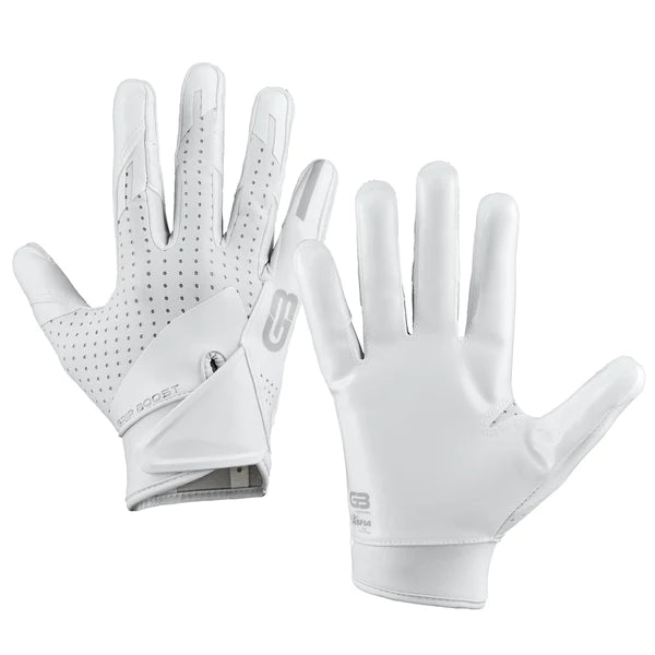 White cutters top football gloves