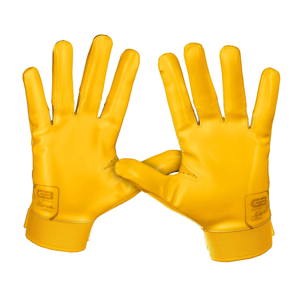 All yellow football gloves hotsell